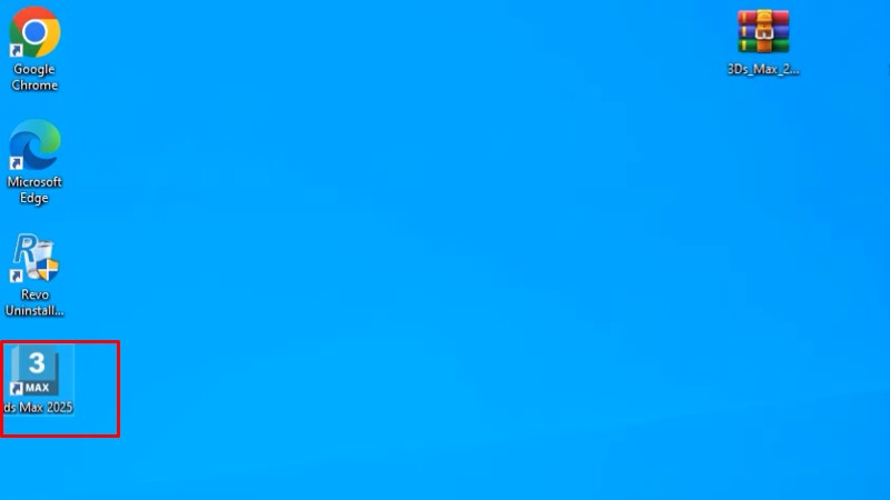Mở 3Ds Max 2025