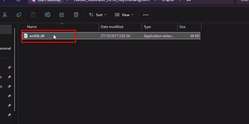 Coppy file amtlib.dll