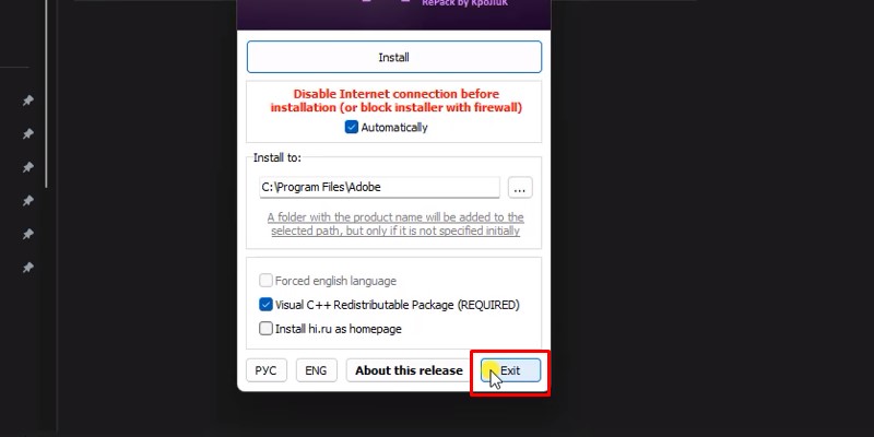 Adobe Premiere Pro CC 2018 Cài Đặt Đơn Giản, Nhanh Chóng 14 bấm exit