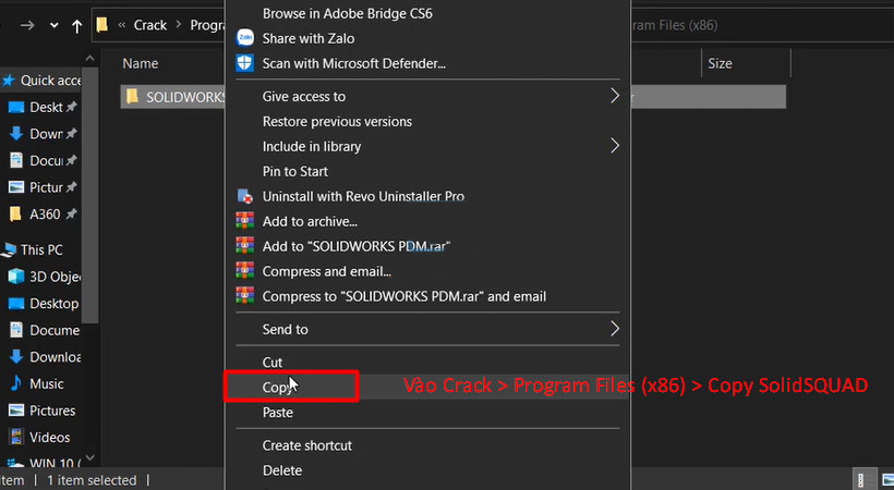 Hướng dẫn kích hoạt Solidworks 2022
