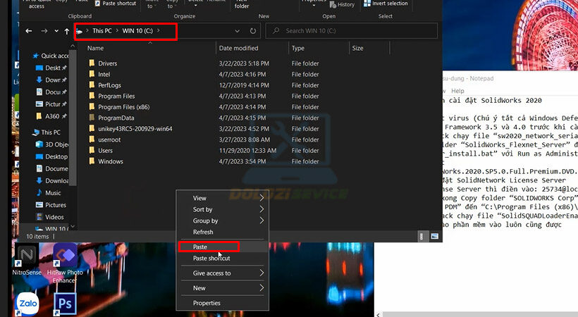 Hướng dẫn cài đặt SolidWorks 2020