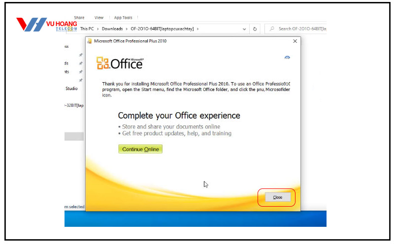 hoan tat download Microsoft Office 2010